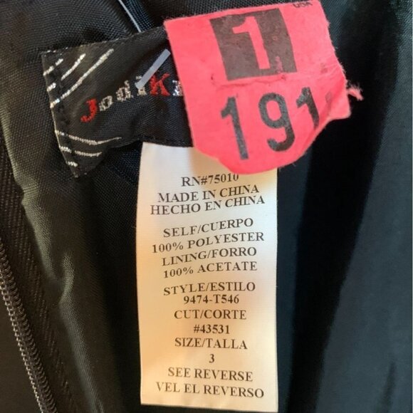 Vintage 90s Beaded Black Maxi Dress Gown Mermaid Pink Floral XXS - Picture 7 of 8